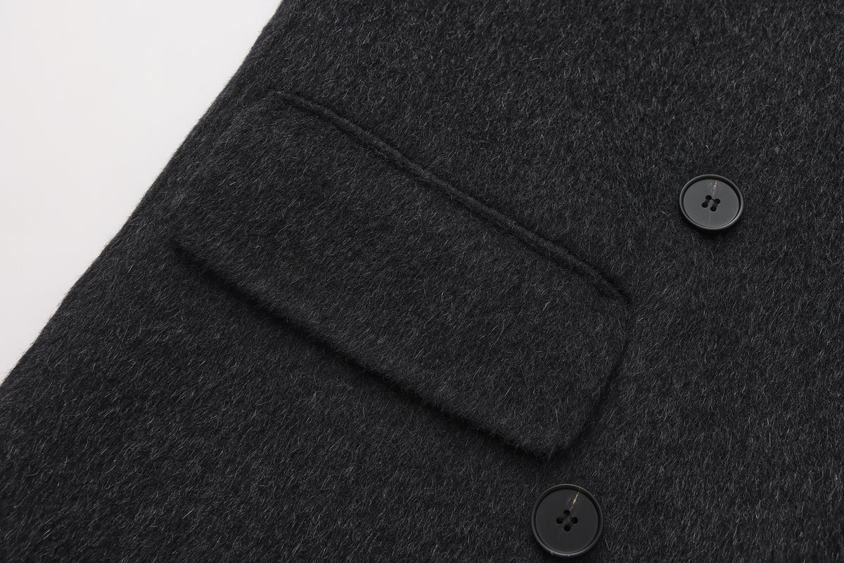 Black Velvet - Wool Coat