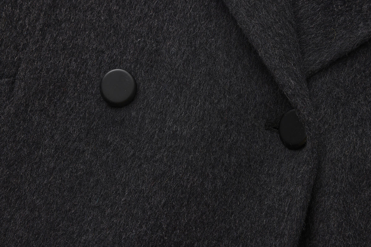 Black Velvet - Wool Coat