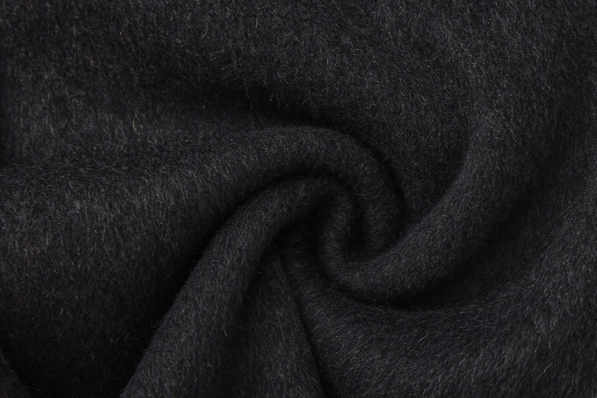 Sesame Noir - Hooded Wool Coat