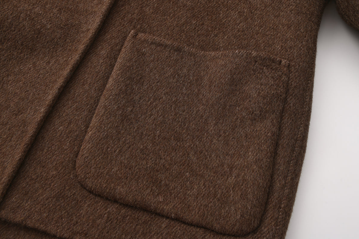 Cocoa Hazel - Short Wool Coat