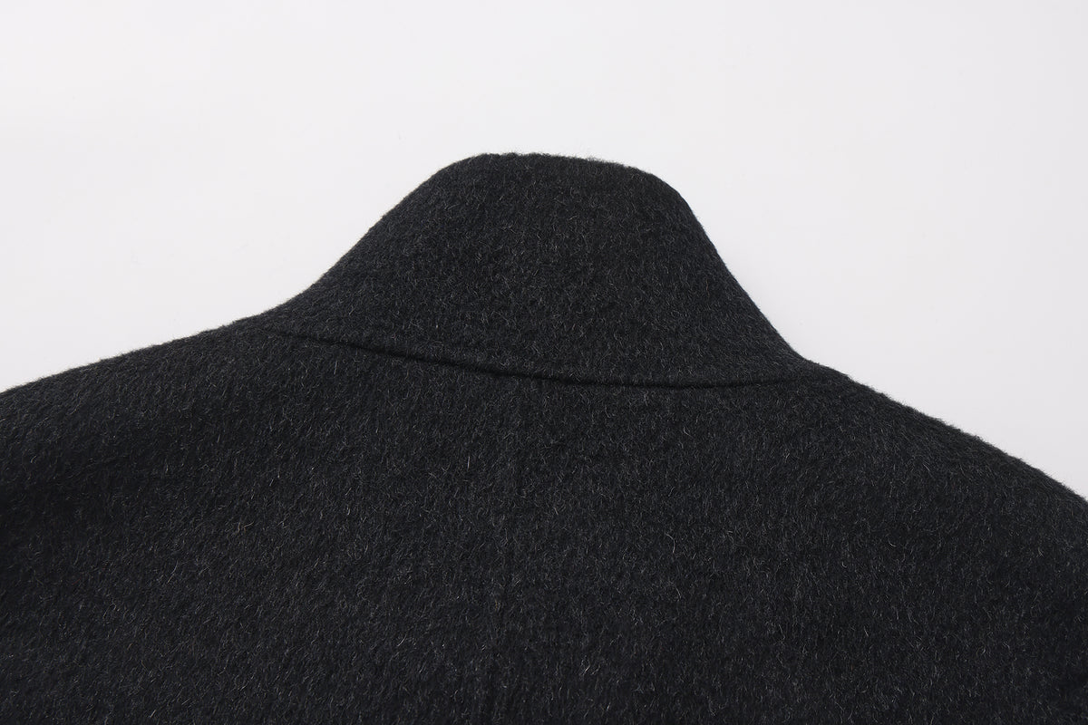 Black Velvet - Wool Coat