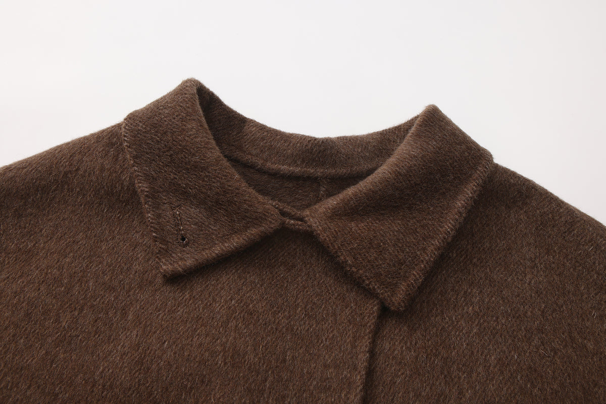 Cocoa Hazel - Short Wool Coat