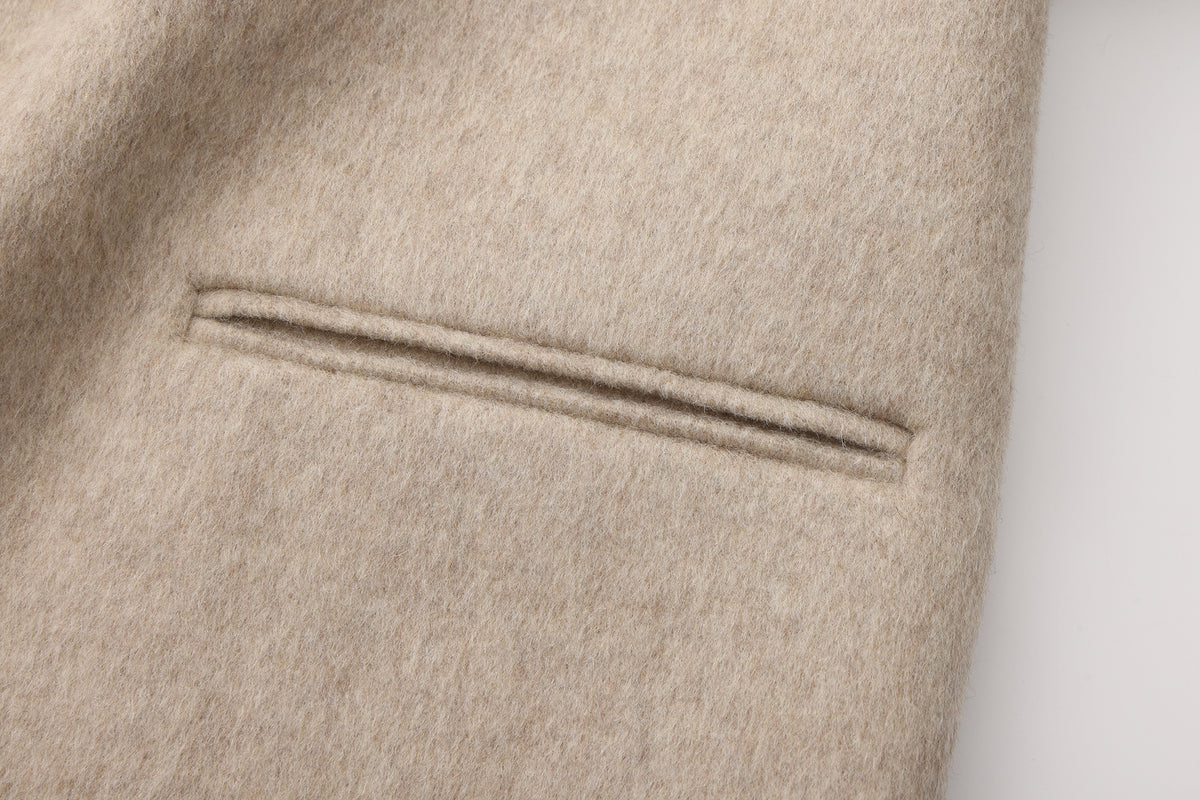 Oatmeal - Wool Coat