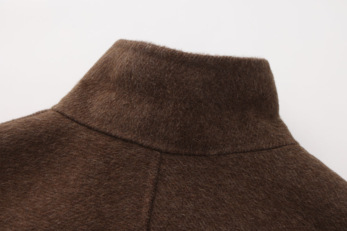 Cocoa Hazel - Short Wool Coat